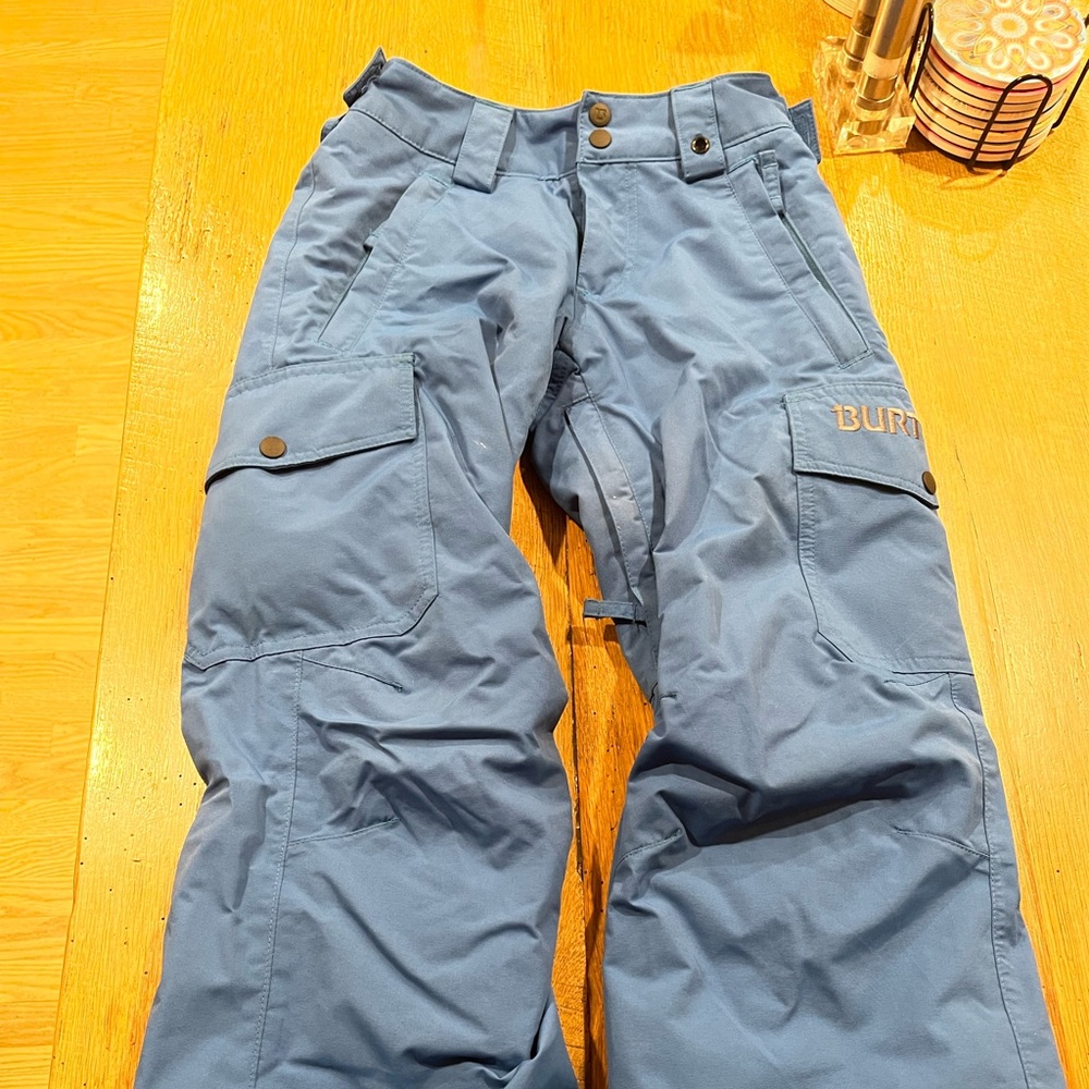Burton Kids Ski Pants.  Blue. Size Small. Great condition.